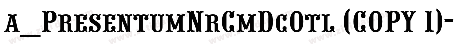 a_PresentumNrCmDcOtl (COPY 1)字体转换
